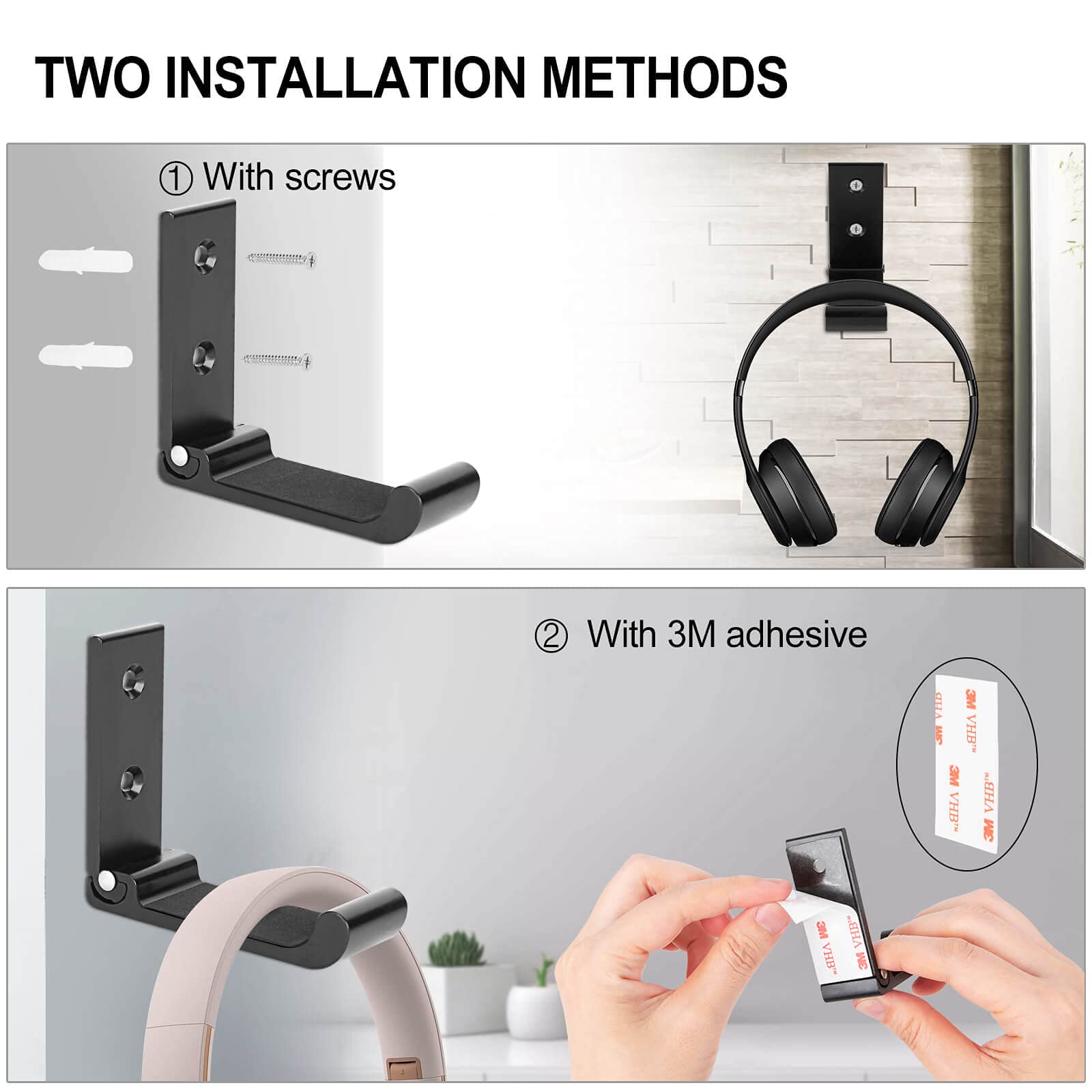 Amazon.co.jp: ヘッドホンスタンドハンガー ヘッドセットホルダー